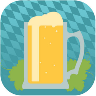 Das Icon für Welt der Biere. Ein Bier mit einer Schaumkrone.