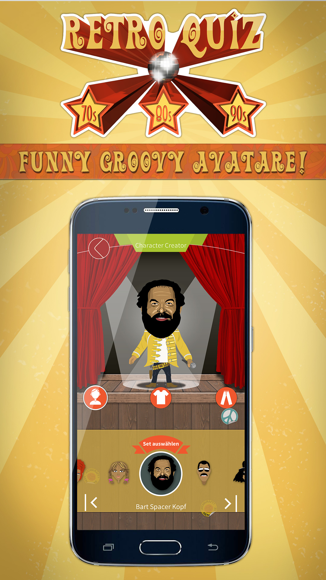 Das Retro-Quiz - Der Avatar-Creator retro-quiz - charaktererstellung