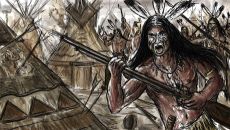 Die Crow im Kampf gegen andere Staemme